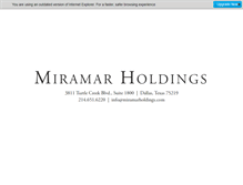 Tablet Screenshot of miramarholdings.com